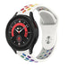 Samsung Galaxy Watch 5 Pro Sport Strap (White/Rainbow)