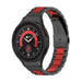 Samsung Galaxy Watch 5 Pro Steel Strap (Black/Red)