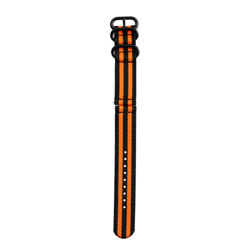 Redmi Watch 5 Active Nylon Buckle Strap (Black/Orange)