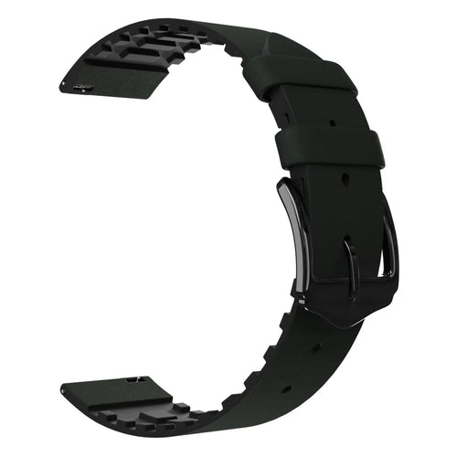 Samsung Galaxy Watch 4 Classic 46mm Silicone/Leather Strap (Green)