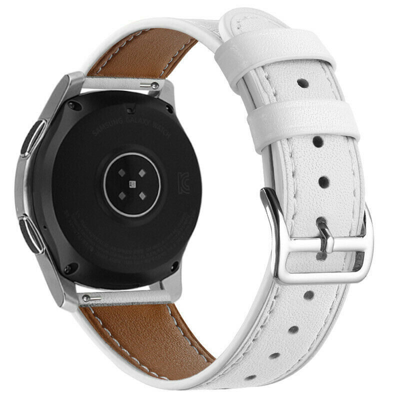 Watch Strap Modern Leather 20mm - Quick Release (White)