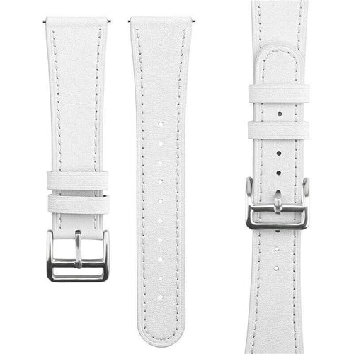 Watch Strap Modern Leather 22mm - Quick Release (White)