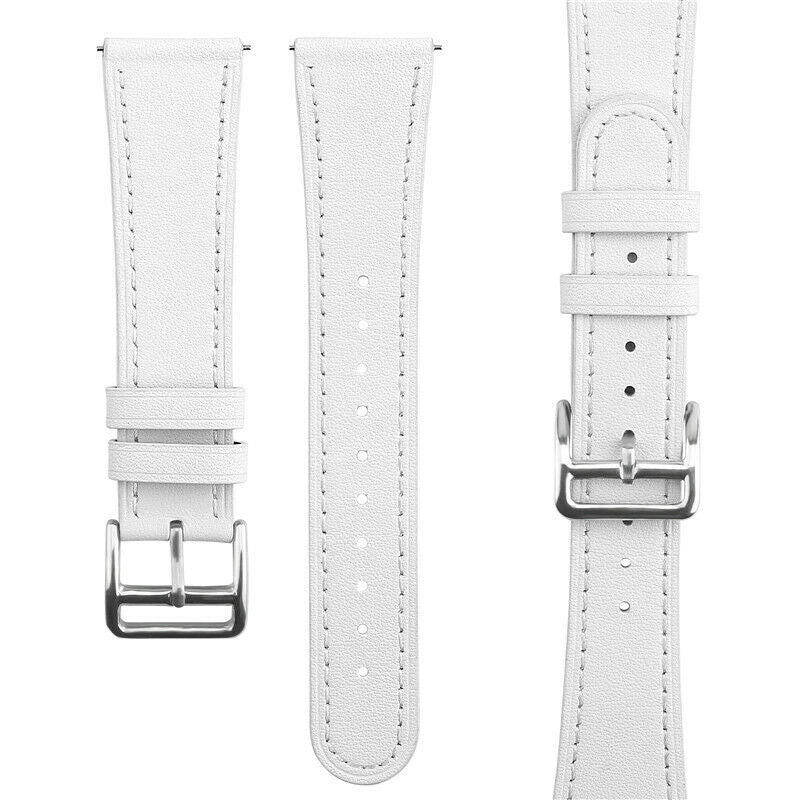 Watch Strap Modern Leather 20mm - Quick Release (White)