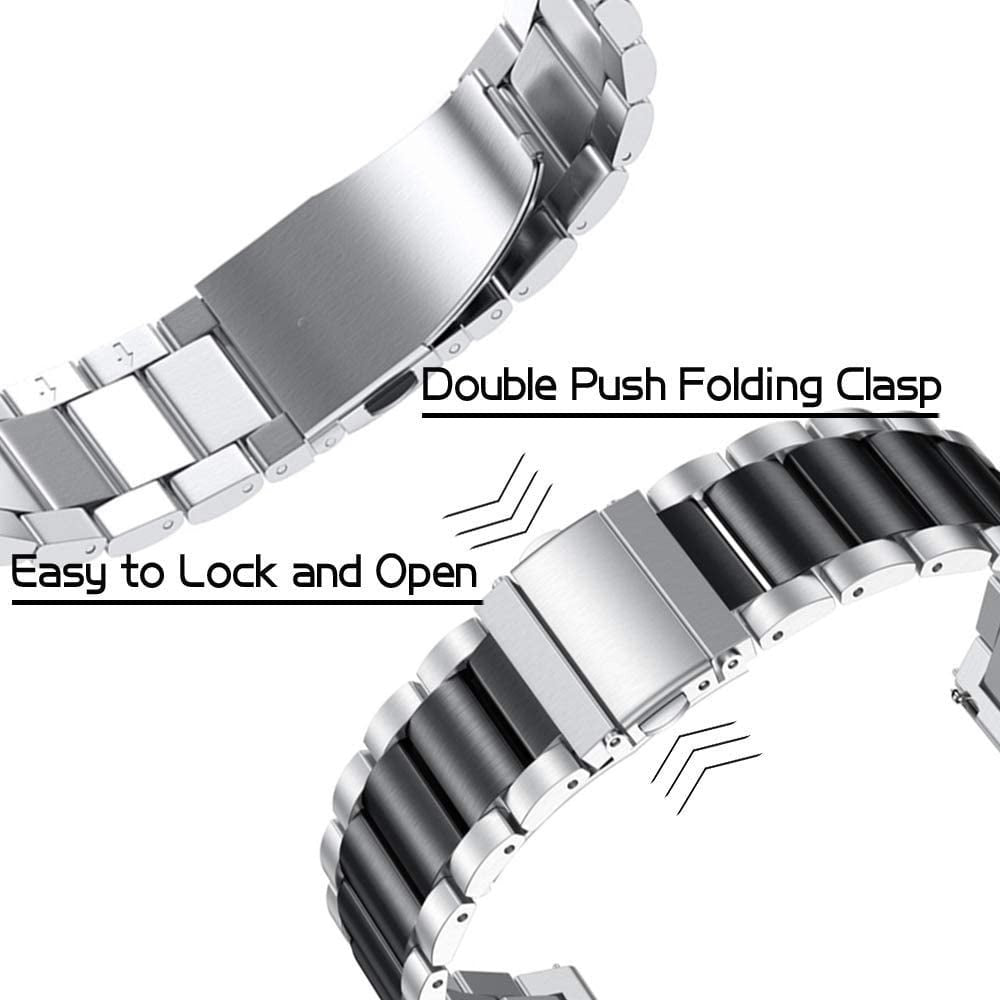 OnePlus Watch 3 - 43mm Steel Strap (Silver/Black)