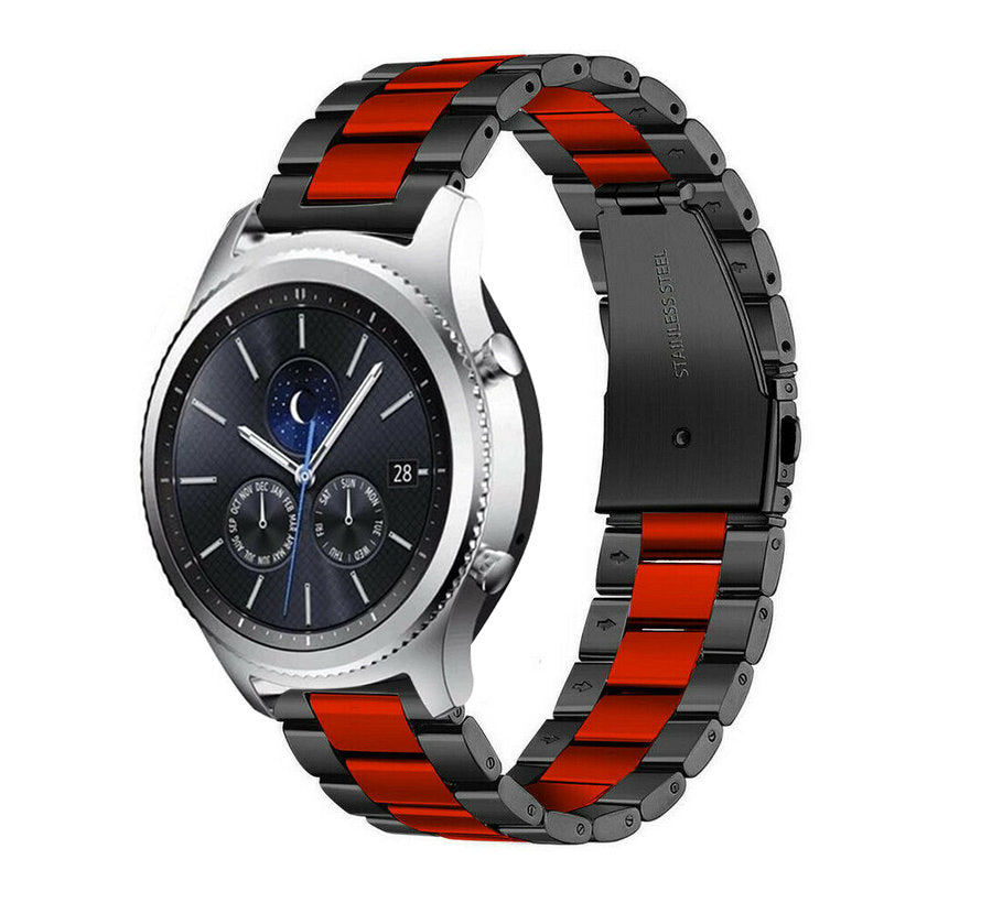 samsung-gear-s3-stalen-band-zwart-rood