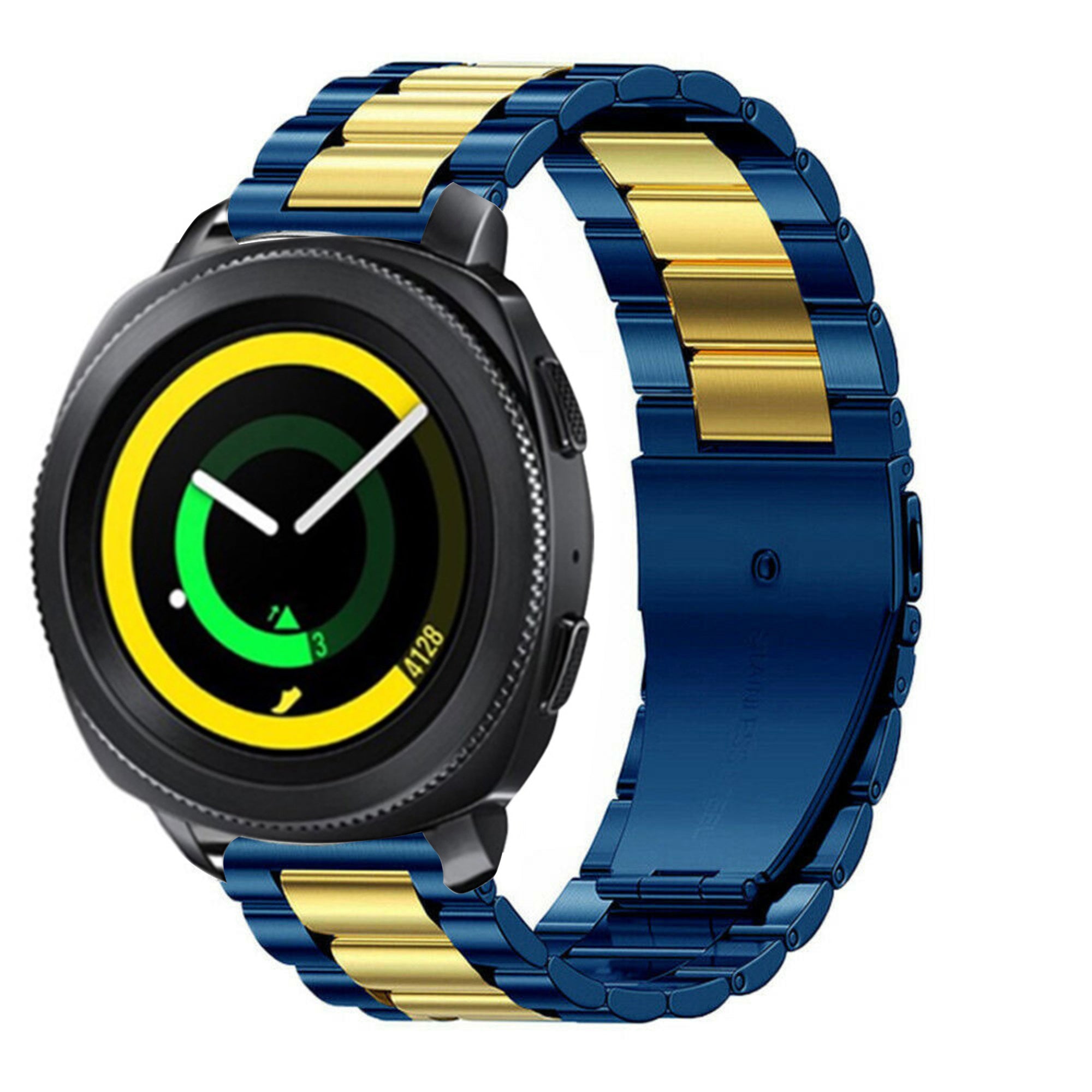 band samsung gear sport Samsung Gear Sport Steel Strap (Blue/Gold)