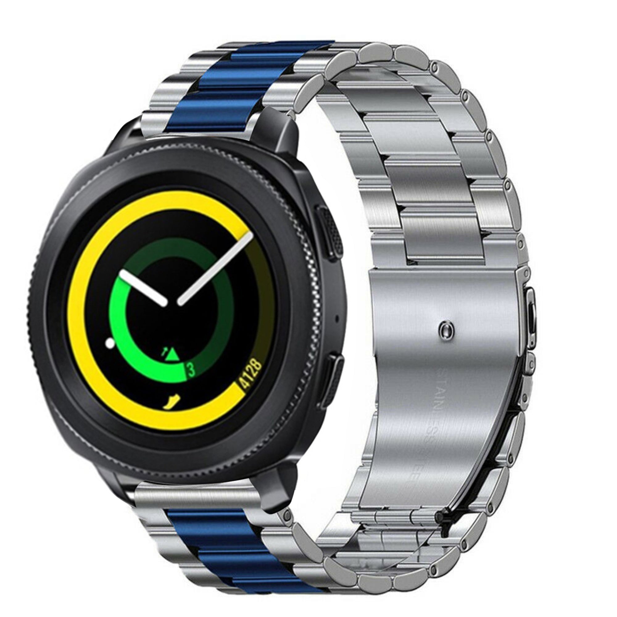 samsung-gear-sport-stalen-band-zilver-blauw