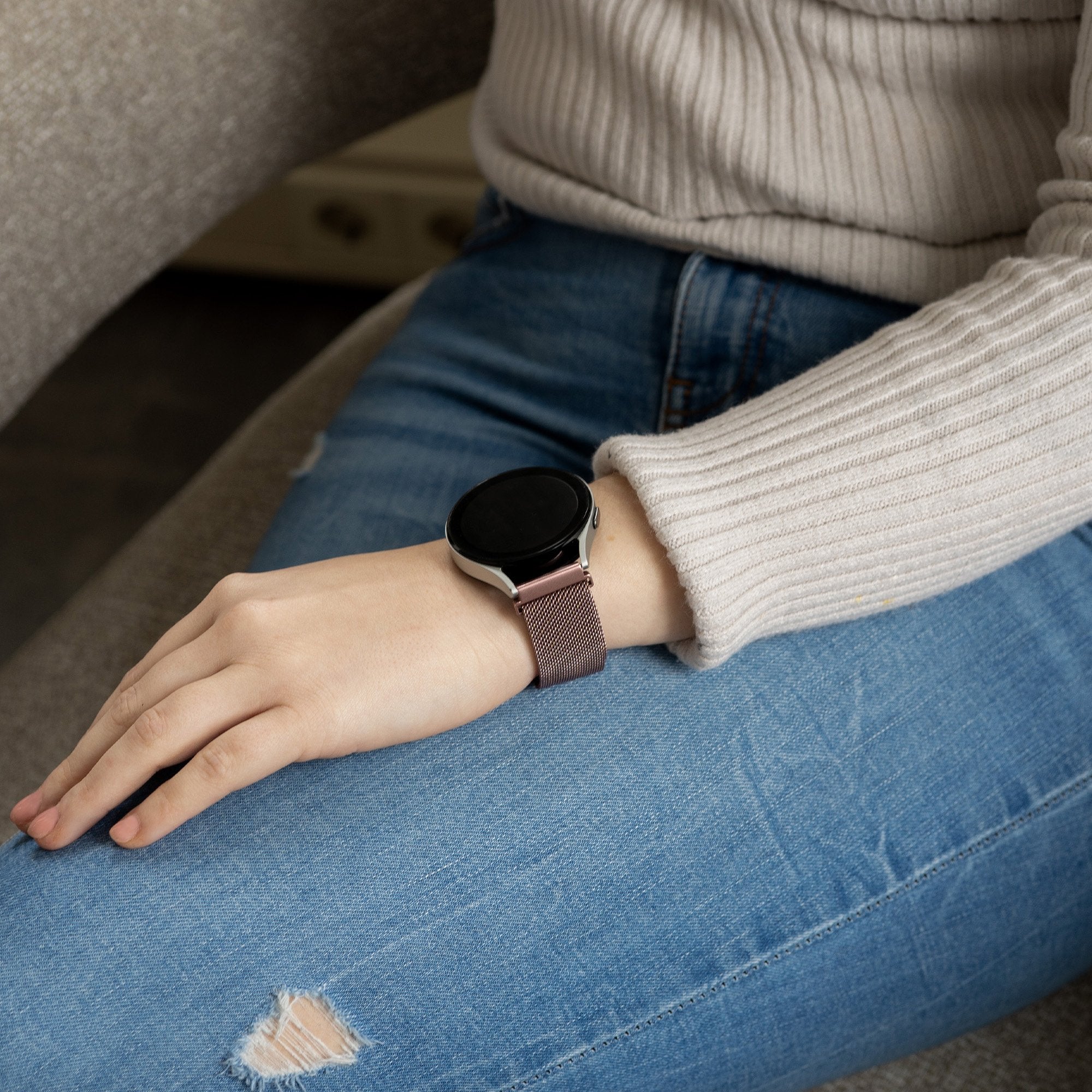 Amazfit GTS 3 Milanese Strap (Pink)