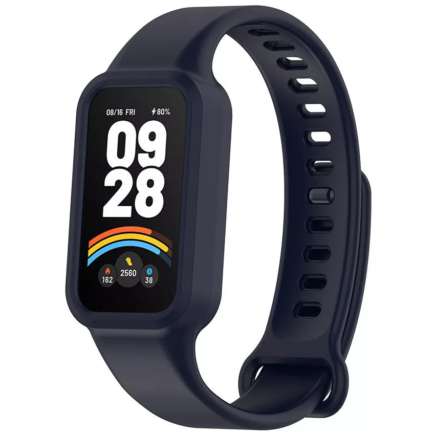 smart band 9 active silicone strap blue