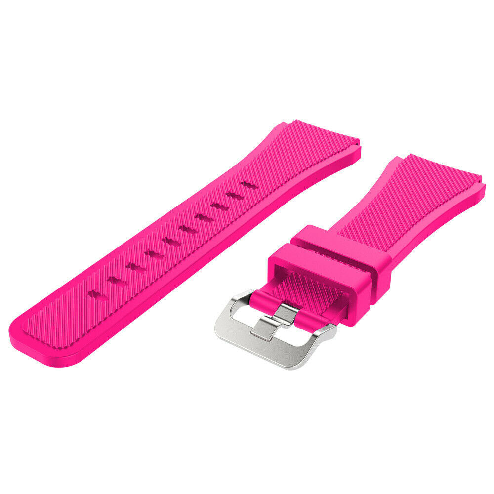 Withings ScanWatch Nova Twill Silicone Strap (Bright Pink)