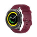 Samsung Gear Sport Premium Silicone Strap (Dark Red)