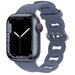 Apple Watch Silicone Chain Strap (Grey-Blue)