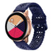 Samsung Galaxy Watch Active Silicone Strap Patterned (Dark Blue)