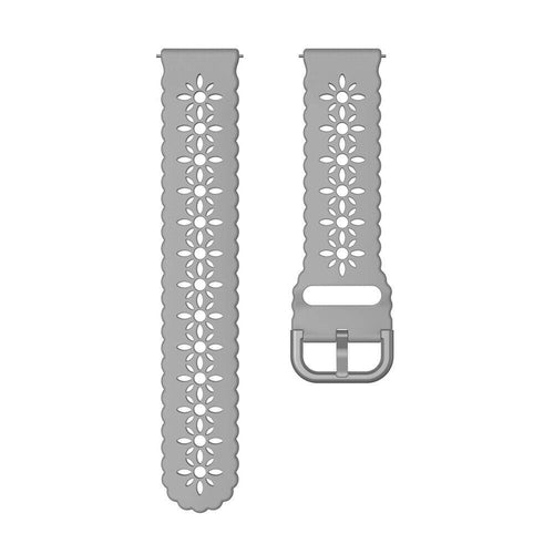 Amazfit GTR Mini Patterned Silicone Strap (Grey)