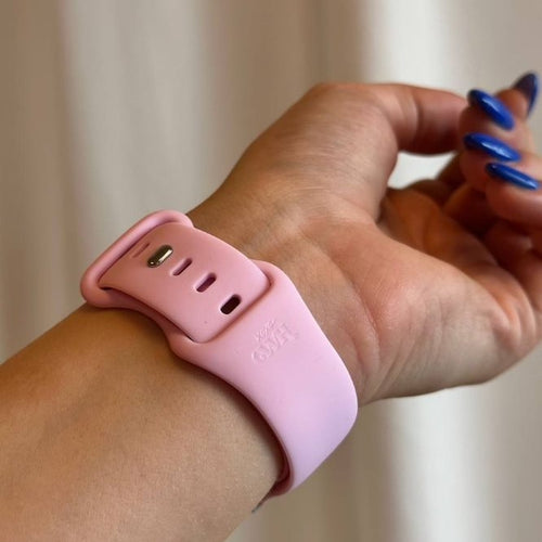 xoxo Wildhearts Fossil Gen 6 44mm Silicone Strap (Bright Pink)