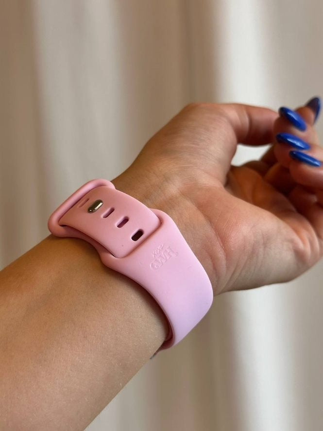 xoxo Wildhearts Samsung Galaxy Watch 6-44mm Silicone Strap (Bright Pink)