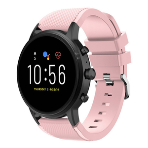 Fossil Gen 4 Explorist (HR) Silicone Strap (Pink)