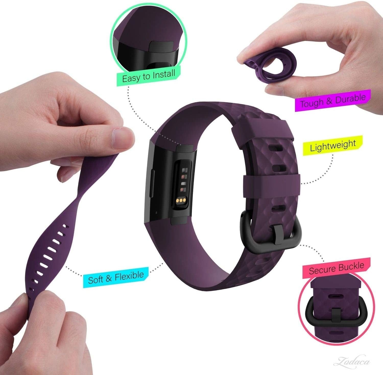 silikon-armband-violett-mit-loechern-fitbit-charge