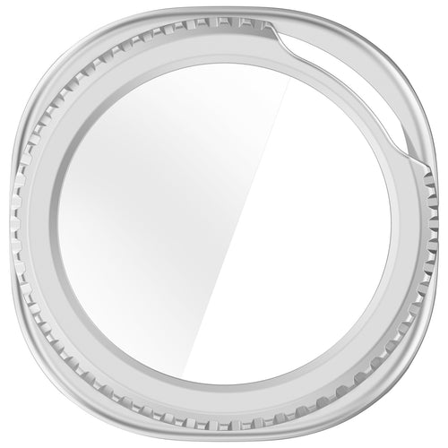 Samsung Galaxy Watch 8 Classic Hard Case with Glass (Silver)