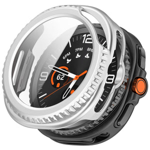 Samsung Galaxy Watch 8 Classic Hard Case with Glass (Silver)