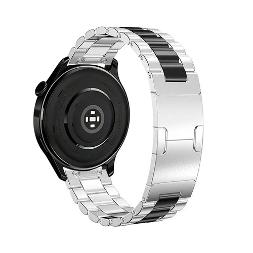 Suunto Run 2 One Push' Steel Strap (Silver/Black)