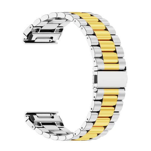 Garmin Fenix 5s/6s Premium Steel Strap (Silver/Gold)