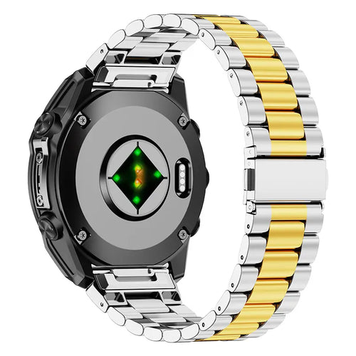 Garmin Fenix 5s/6s Premium Steel Strap (Silver/Gold)