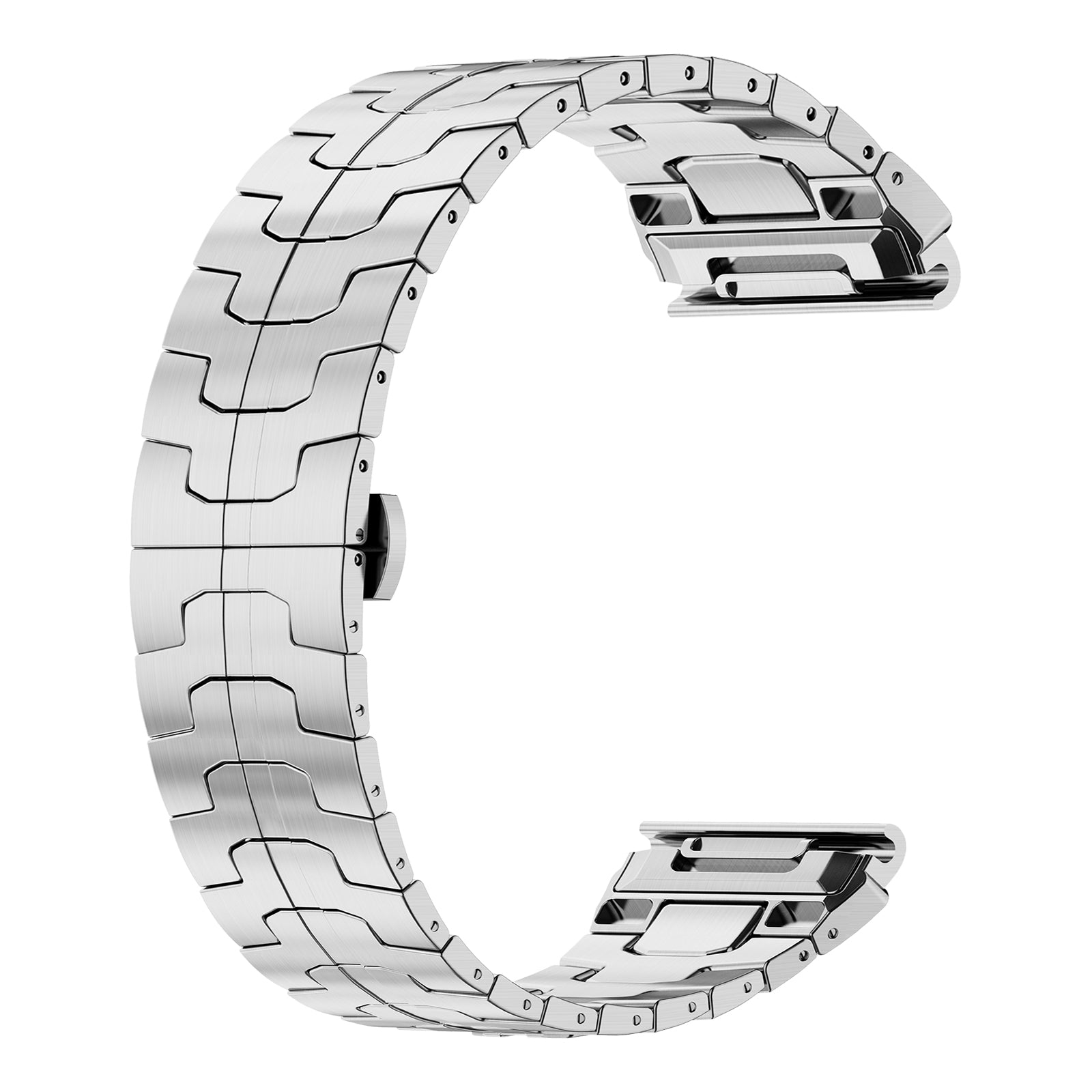 Garmin Forerunner 965 Steel 'Iron' Strap (Silver)