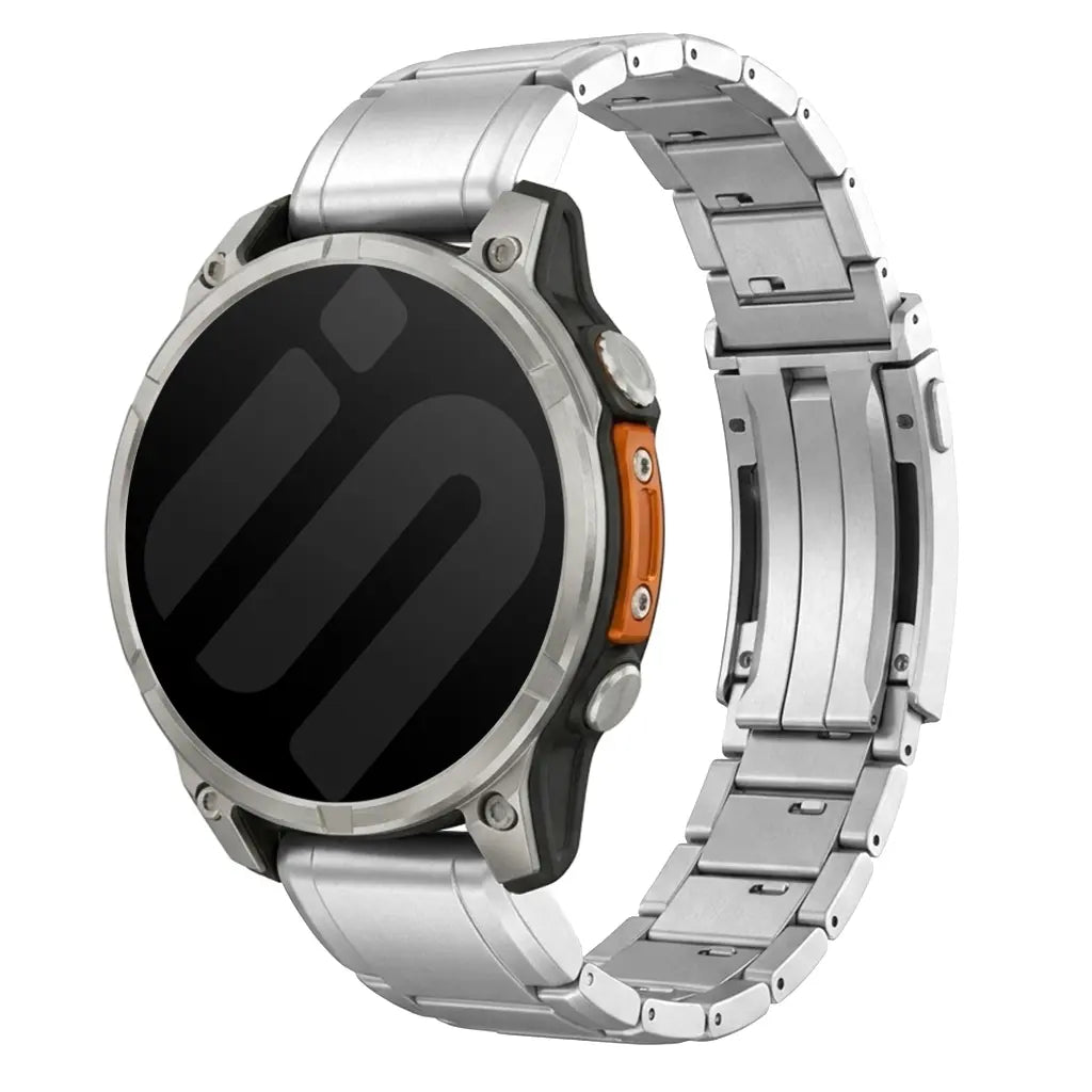 Garmin Forerunner 970 Adjustable Titanium Strap (Silver)