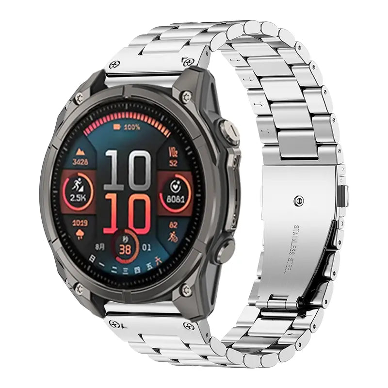 Garmin Quatix 8 Pro - 47mm Premium Steel Strap (Silver)
