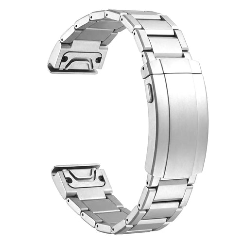 Garmin Forerunner 970 Adjustable Titanium Strap (Silver)
