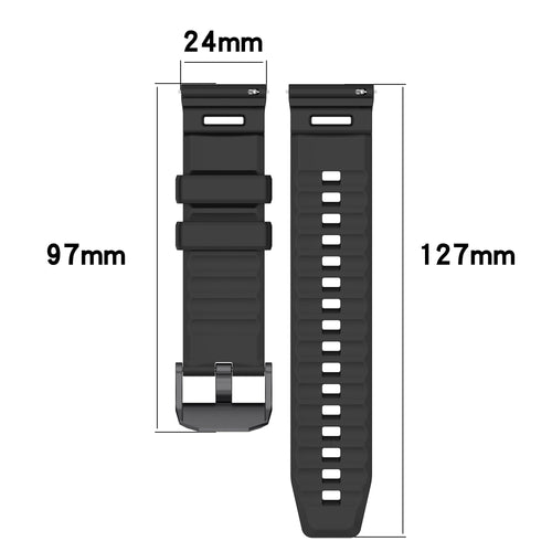 Coros Apex 4 - 46mm Silicone Strap (Orange)
