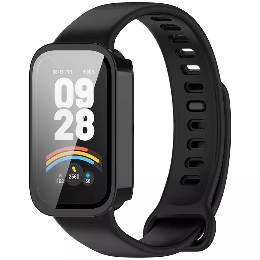 Xiaomi Smart Band 9 Active PC Case with Glass (Black)