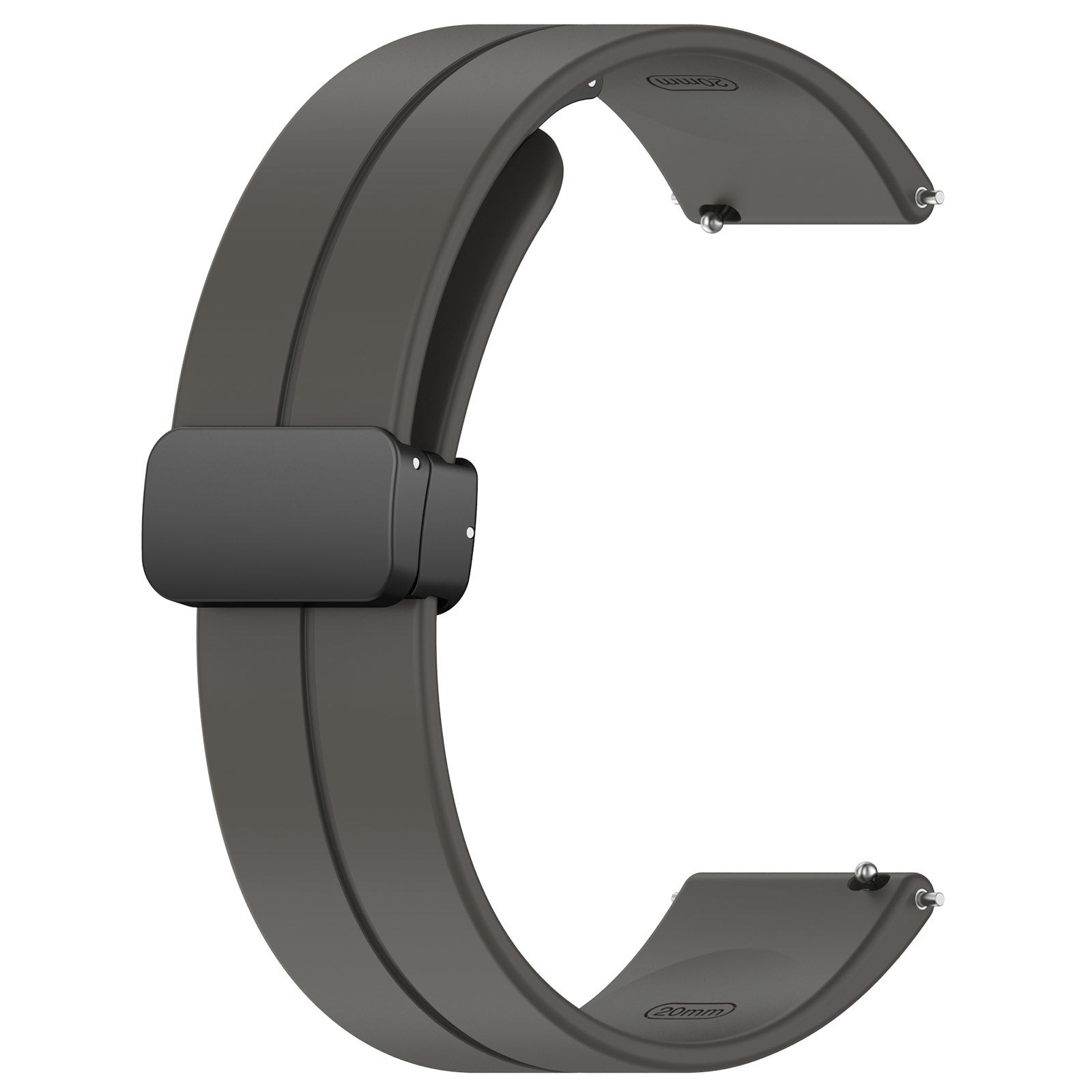 Withings Steel HR Sport D-Buckle Silicone Strap (Dark Grey)