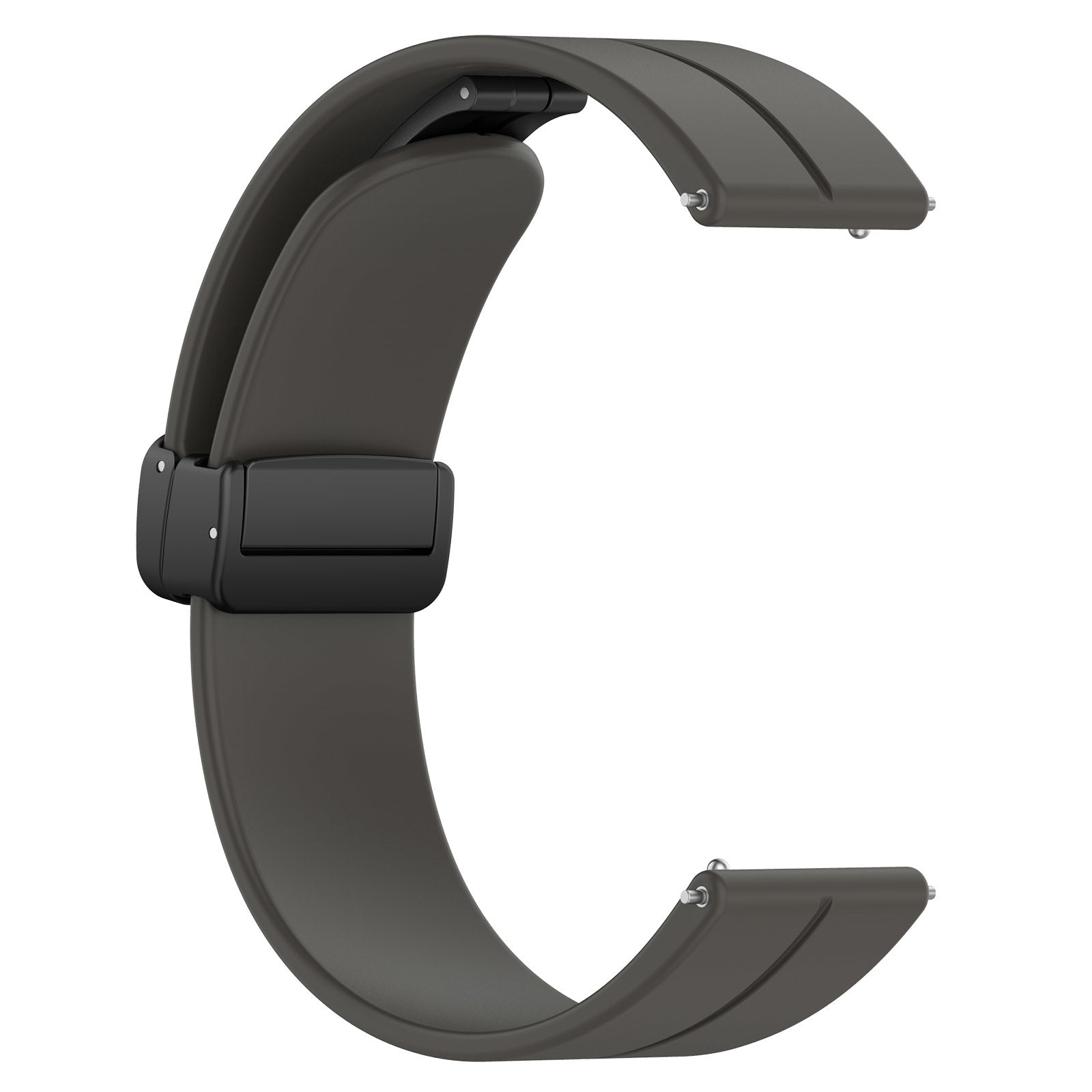 Coros Pace 2 D-Buckle Silicone Strap (Dark Grey)
