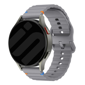 Fossil Gen 5e - 44mm Wave Silicone Strap (Dark Gray)