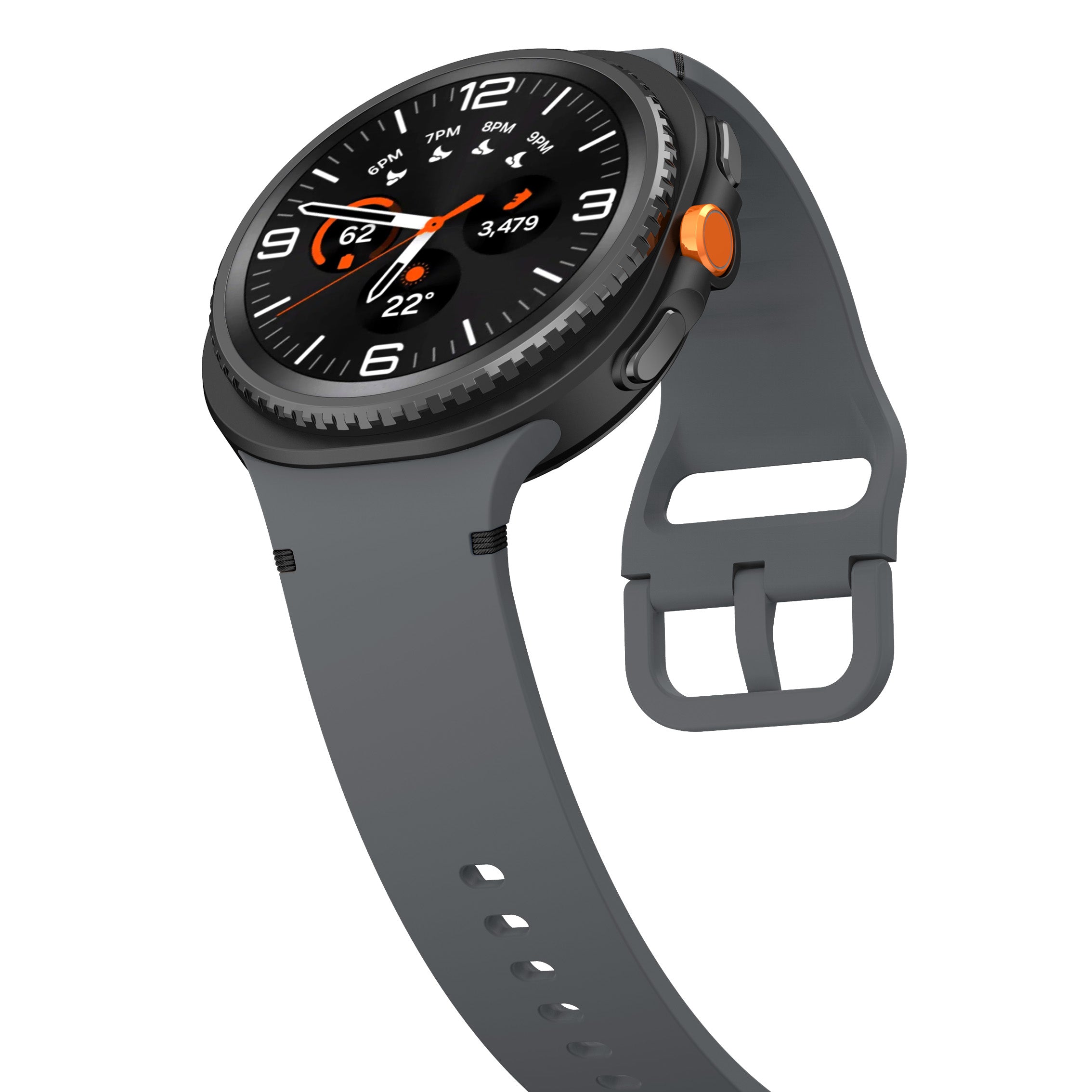 Samsung Galaxy Watch 8 Classic Silicone Strap (Dark Grey)