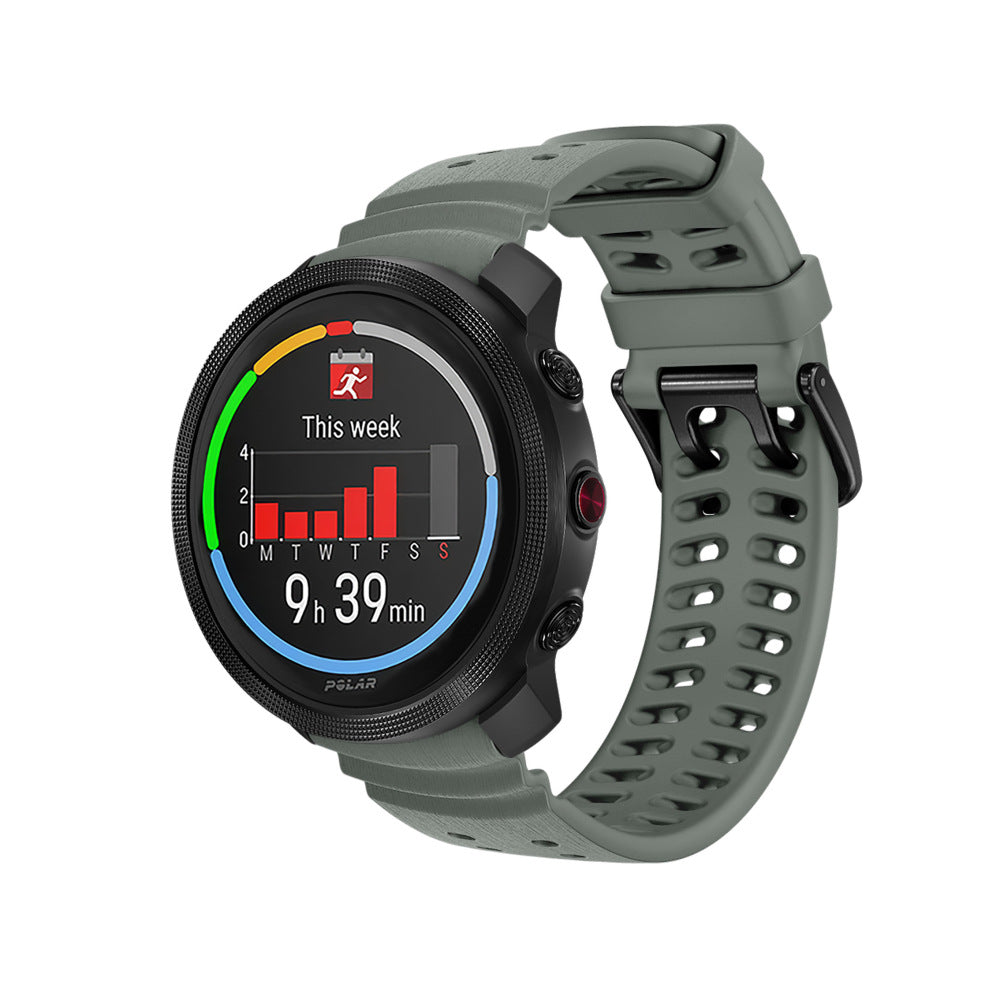 Polar Vantage V3 Silicone Grain Strap (Dark Grey)