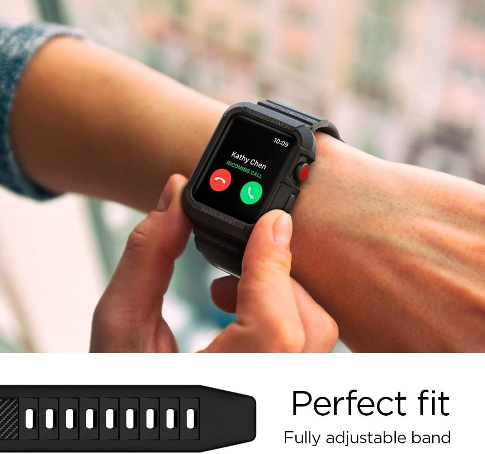 Spigen Apple Watch Rugged Armor Pro Strap (Black)