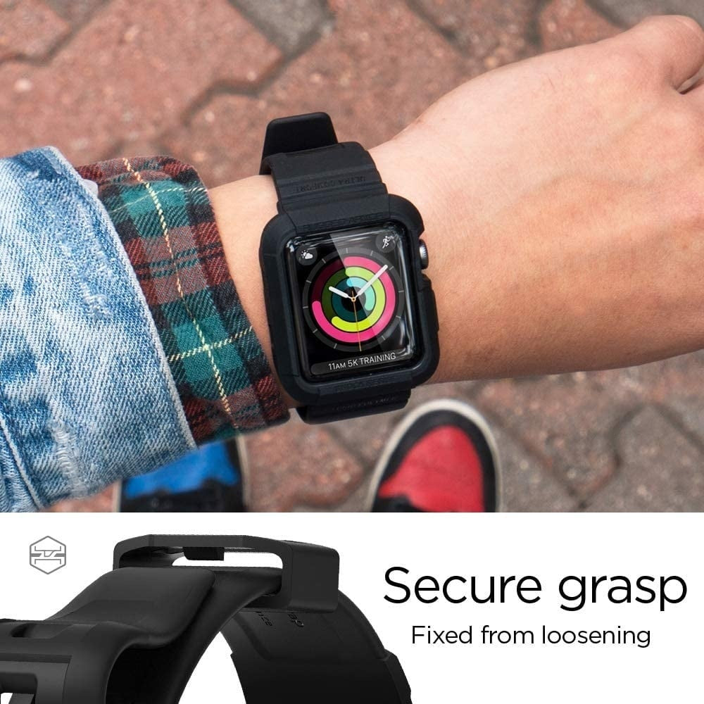 Spigen Apple Watch Rugged Armor Pro Strap (Black)