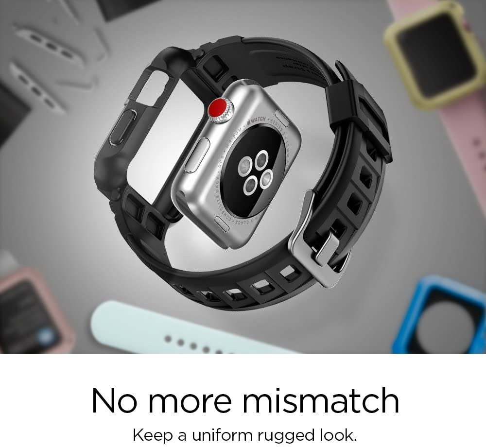 Spigen Apple Watch Rugged Armor Pro Strap (Black)