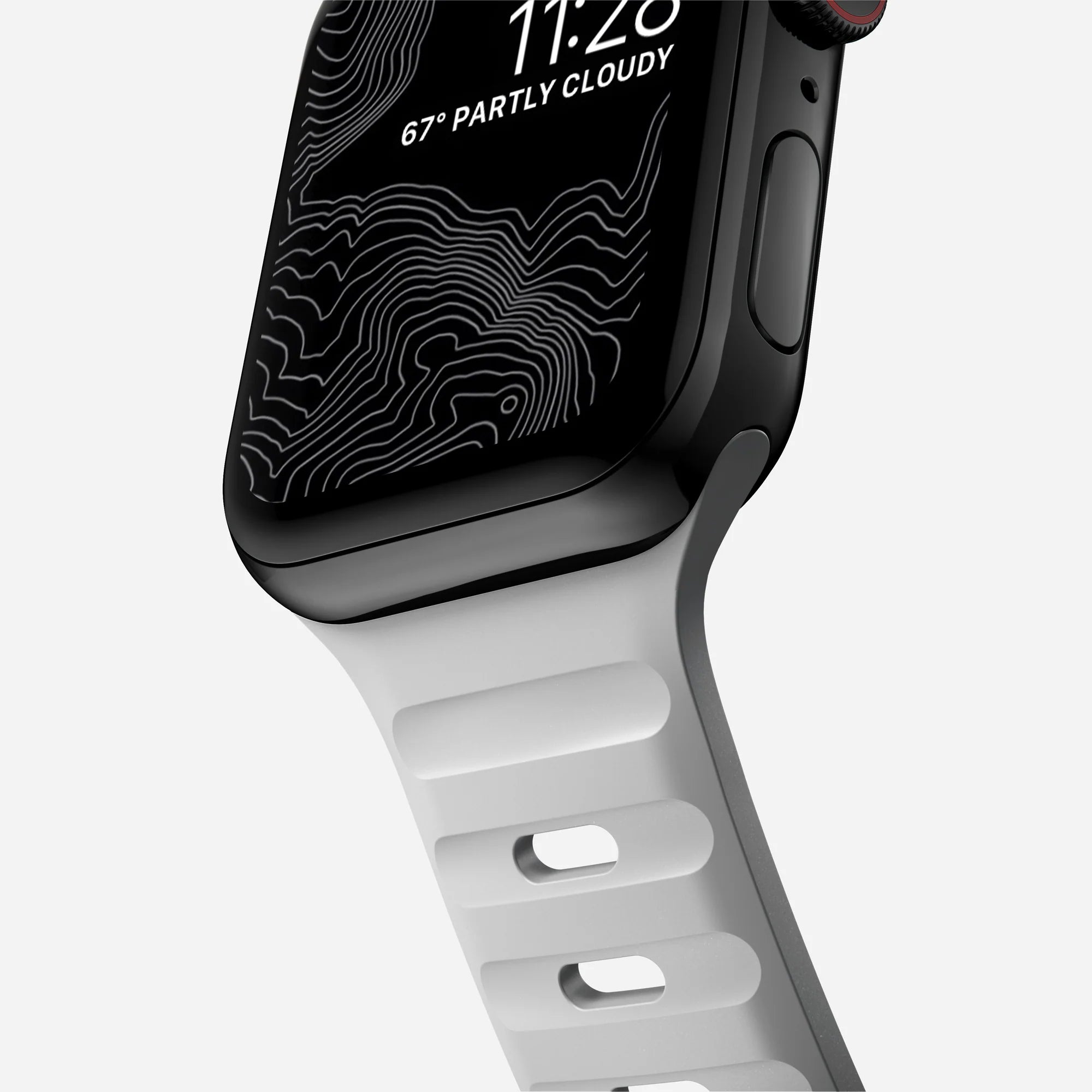 Nomad Sport Apple Watch Silicone Strap (Lunar Gray)