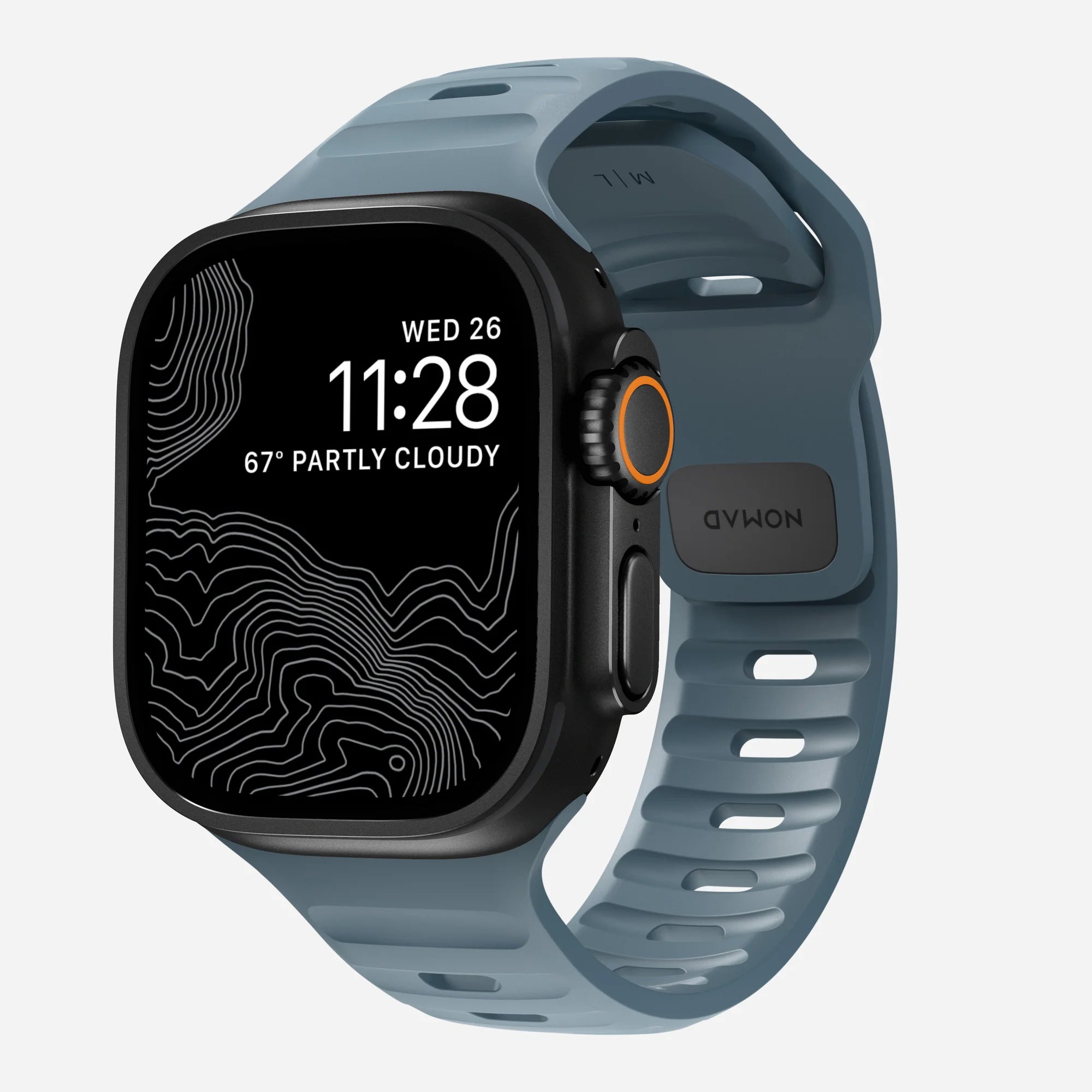 Nomad Sport Apple Watch Silicone Strap (Navy Blue)