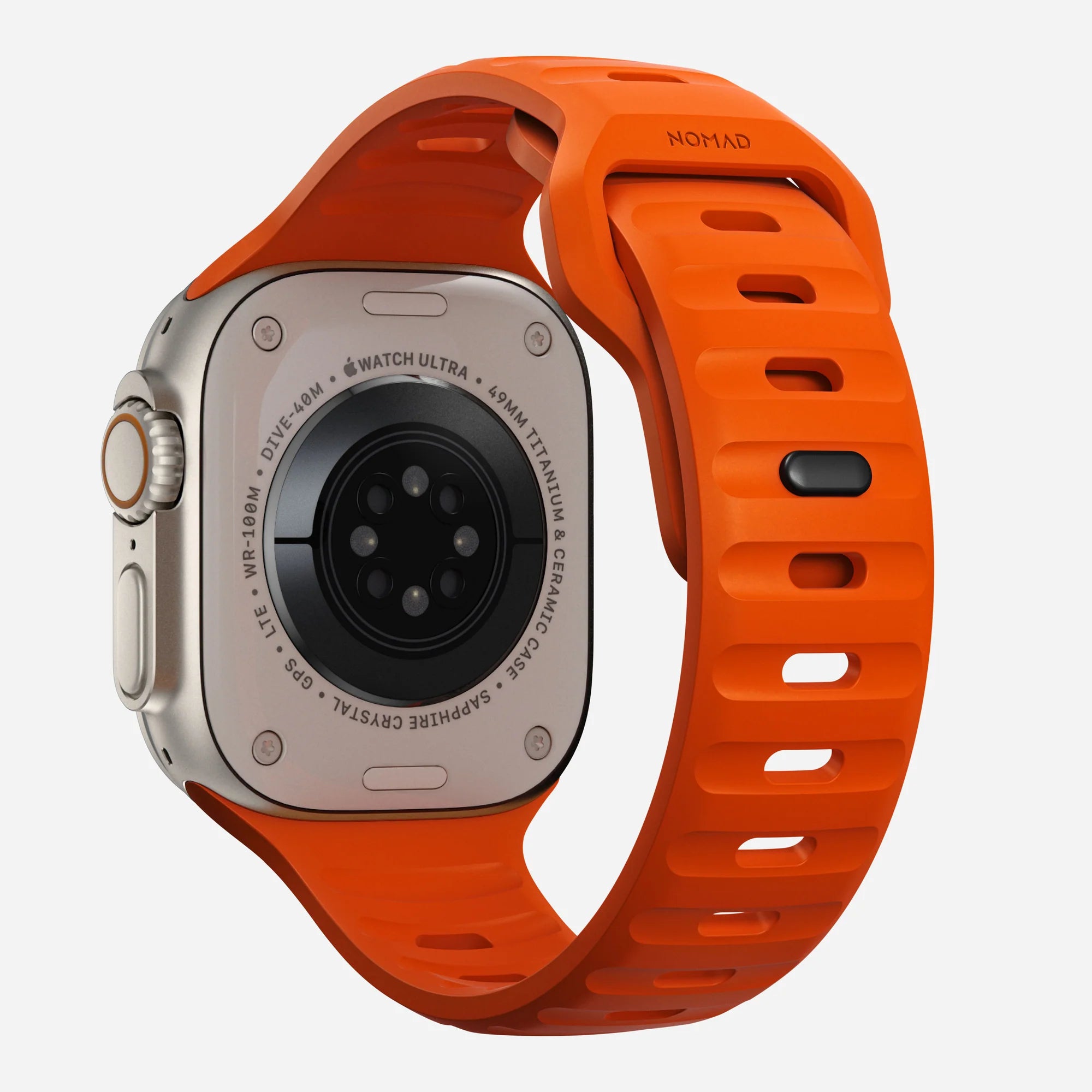 Nomad Sport Apple Watch Silicone Strap (Ultra Orange)