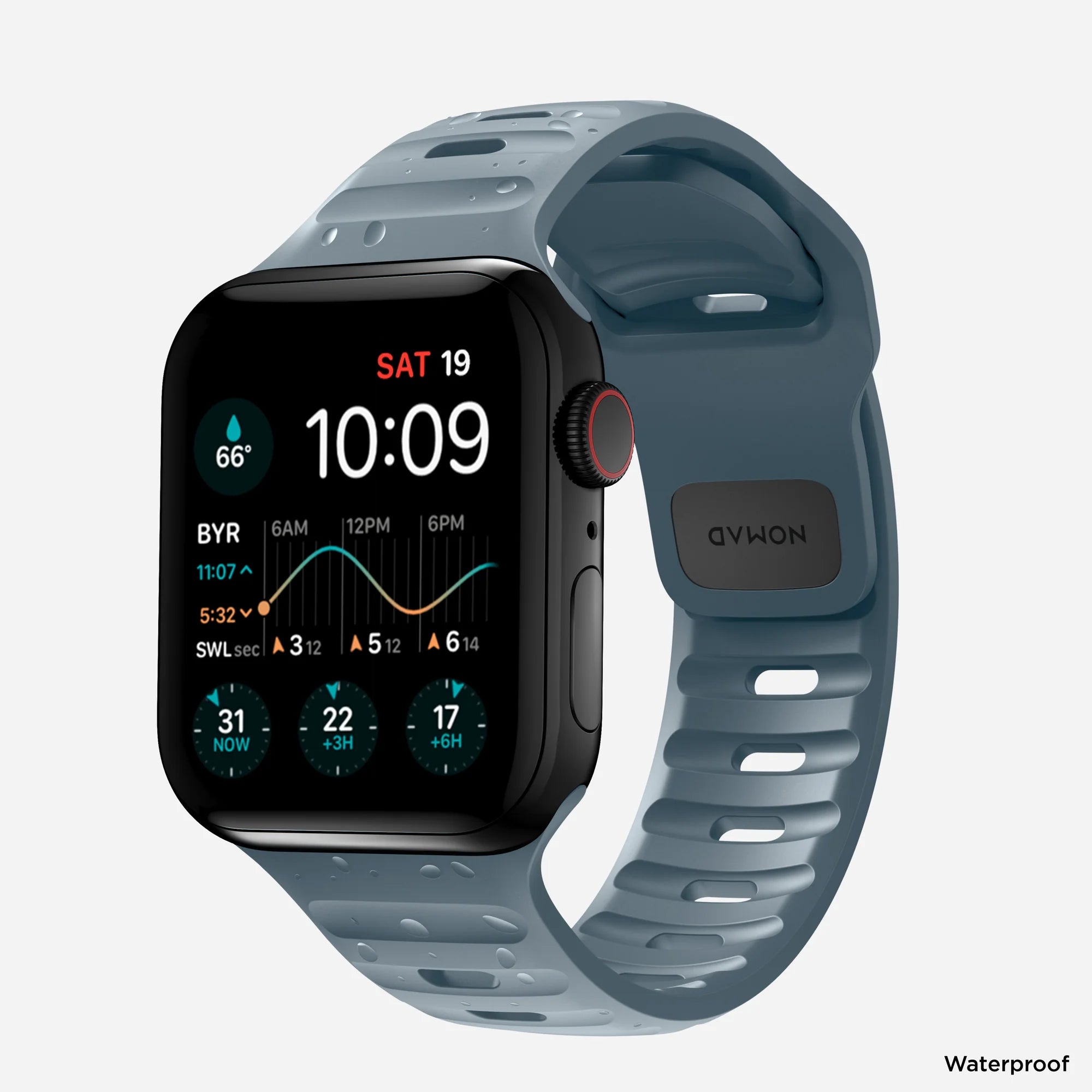 Nomad Sport Apple Watch Silicone Strap (Navy Blue)