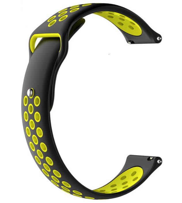 Fossil Gen 4 Explorist (HR) Sport Strap (Black/Yellow)