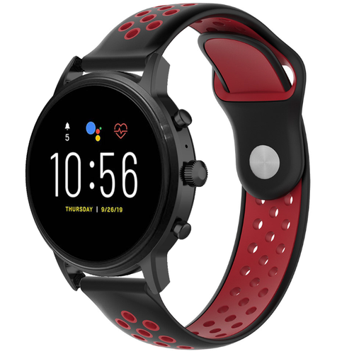 sport-band-zwart-rood-gaatjes