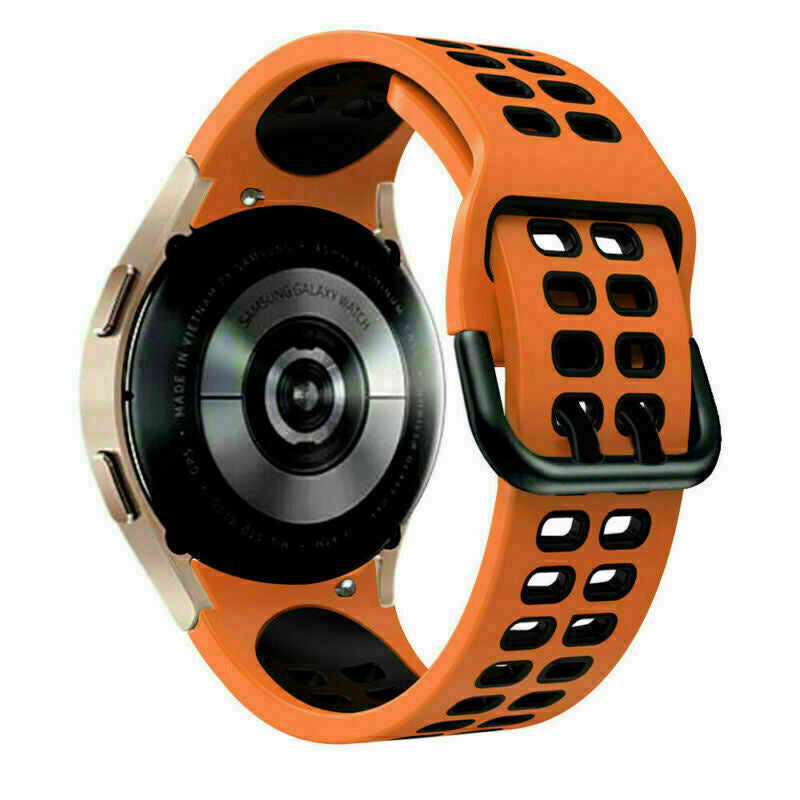 Samsung Galaxy Watch Classic 42mm Squared Sport Strap (Orange/Black)