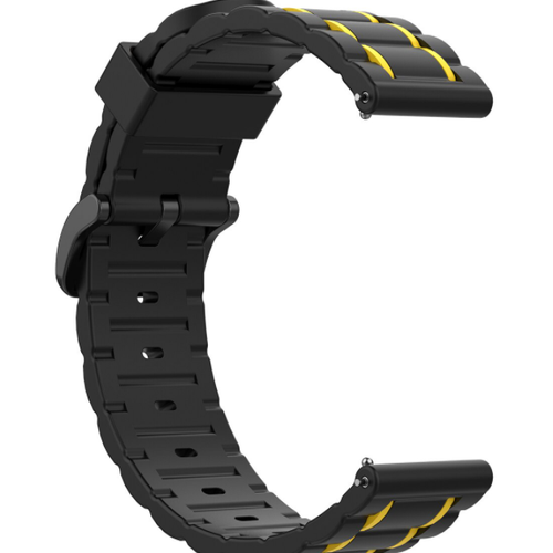 Suunto 9 Peak Sport Strap with Buckle (Black/Yellow)