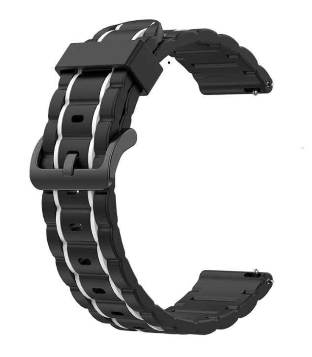 Coros Apex 2 Sport Buckle Strap (Black/White)